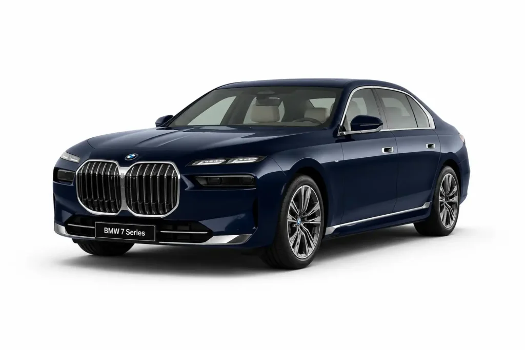 BMW 7 Series car rental with driver