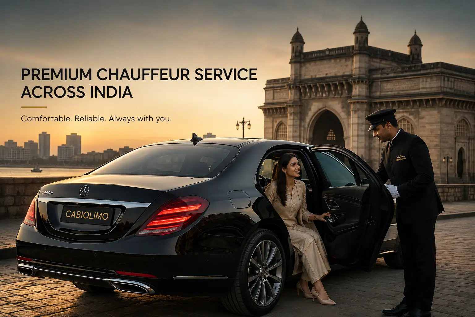 Premium Airport Transfers in India - Chauffeur waiting at the airport
